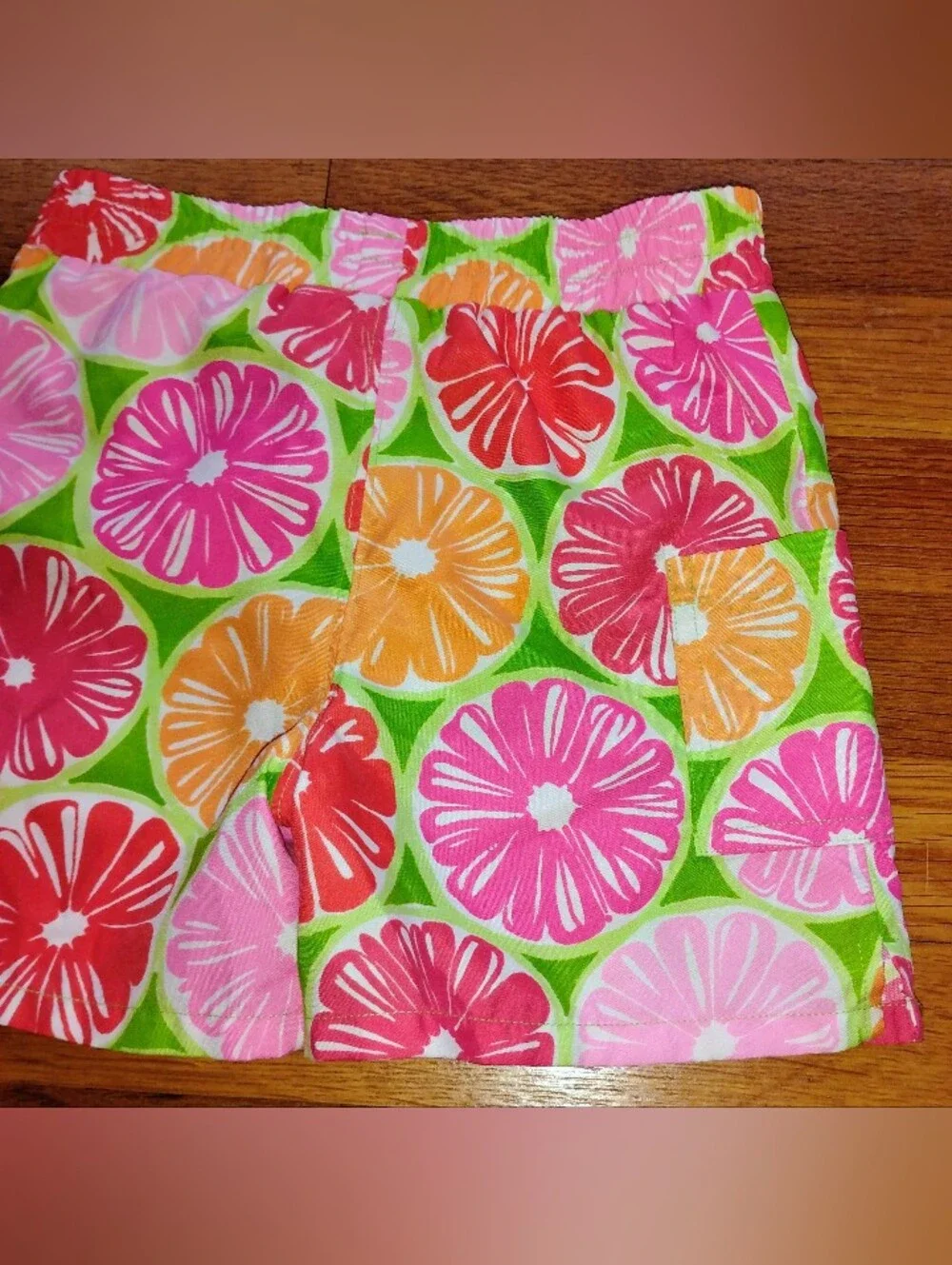 Lilly Pulitzer Boys White Label Juice Stand Swim Bottoms Trunks Size XS (2T/4T)